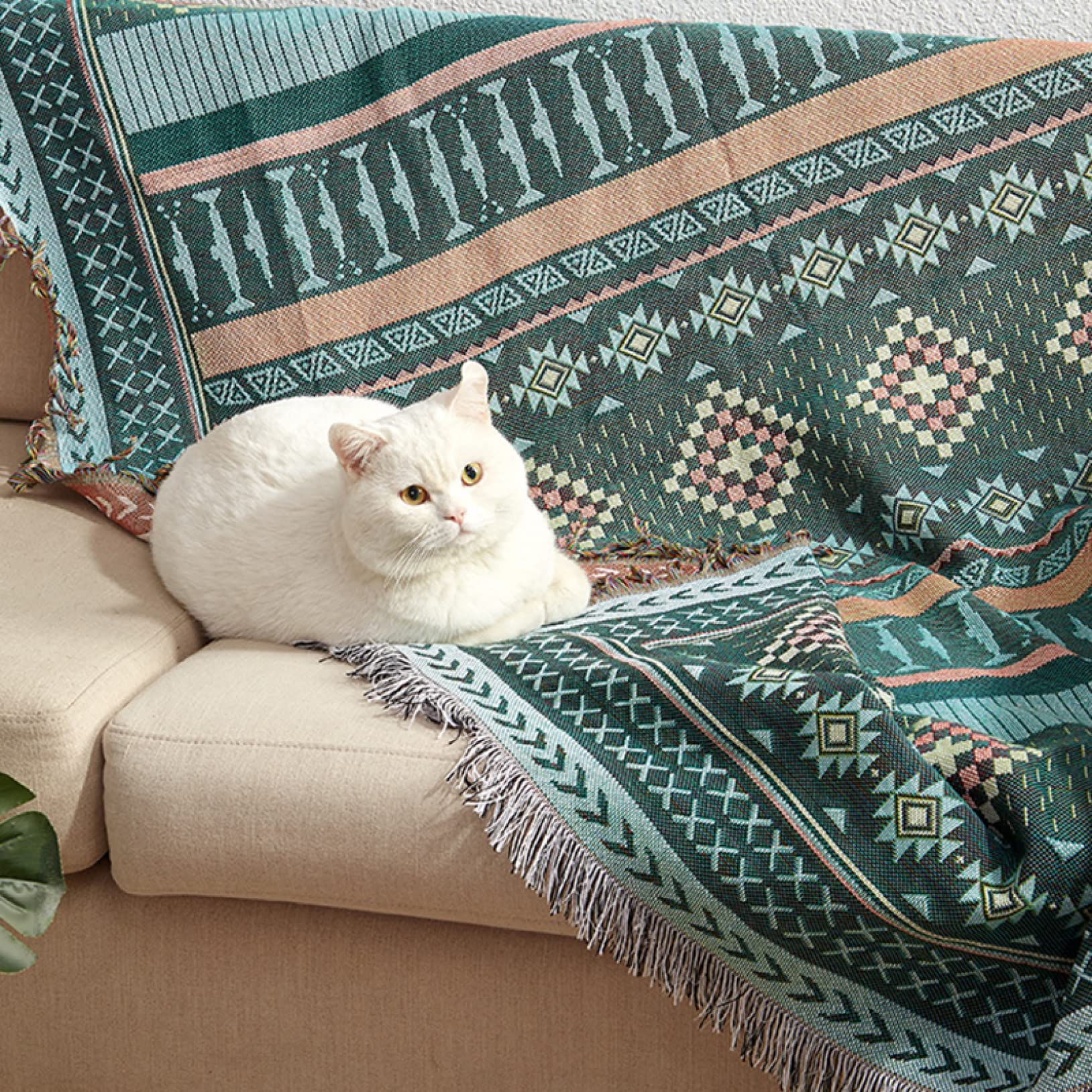 Amazon｜マルチカバー シンプル ソファーカバー ヴィンテージ 風